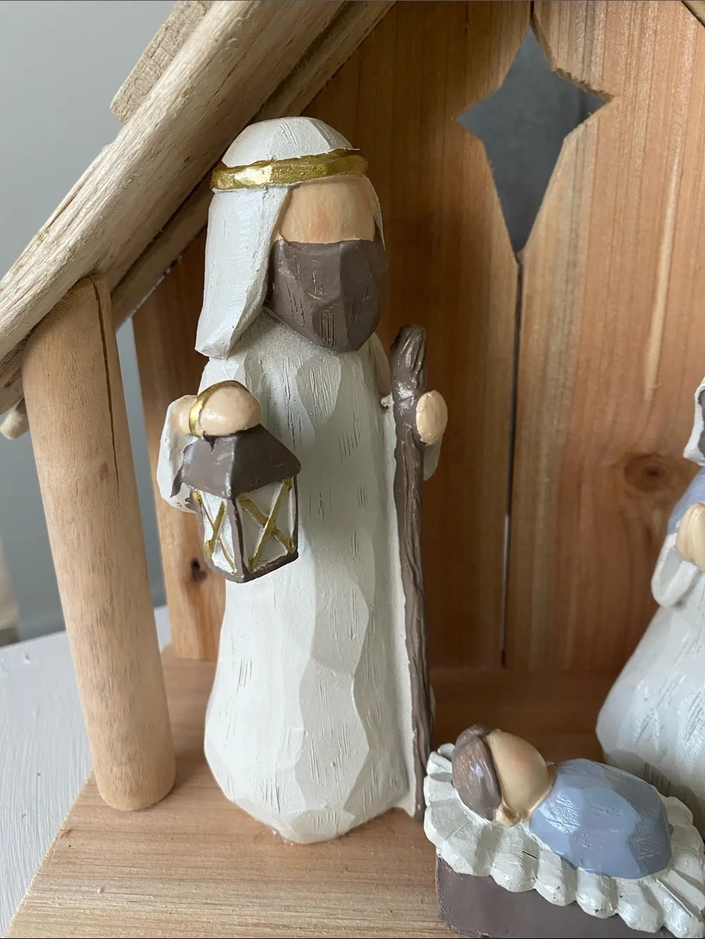 Drift Wood Nativity Set - Handcrafted Holiday Figurines Christmas Decor